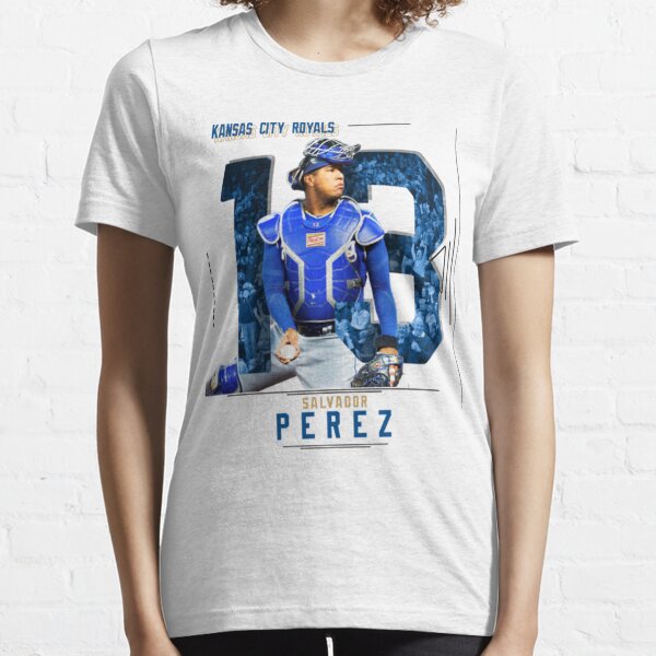 Youth Salvador Perez Royal Kansas City Royals Player Logo Jersey