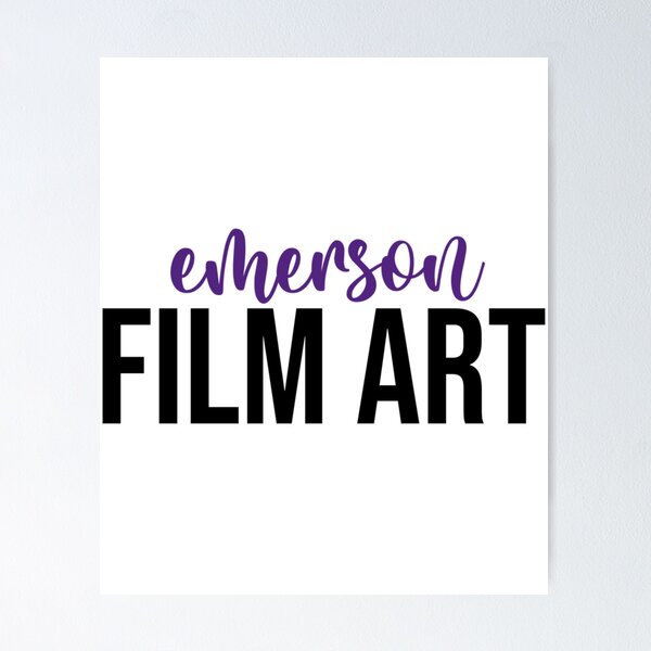 Item preview, emerson film art - tall and cursive   designed and sold by Boyer-Store.