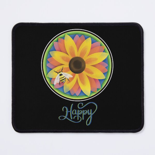 Item preview, Colorful Spring Honey Bee and Flower - Bee Happy designed and sold by hienbosch.