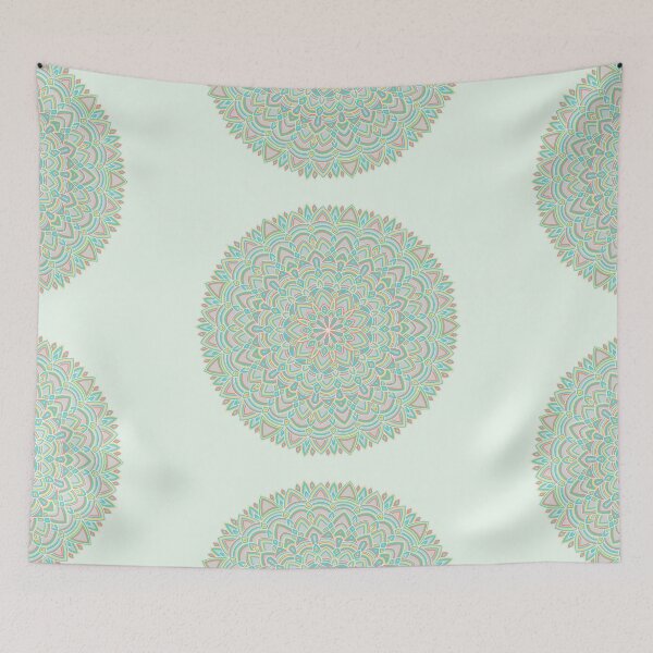 Item preview, Birthdaycake-sprinkles inspired mandala designed and sold by lilletk.