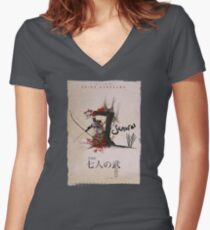 Seven Samurai Women's Fitted V-Neck T-Shirt
