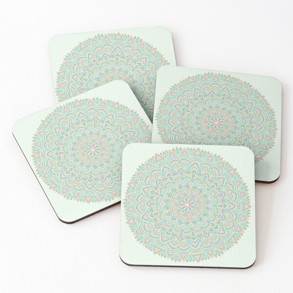 Item preview, Birthdaycake-sprinkles inspired mandala designed and sold by lilletk.