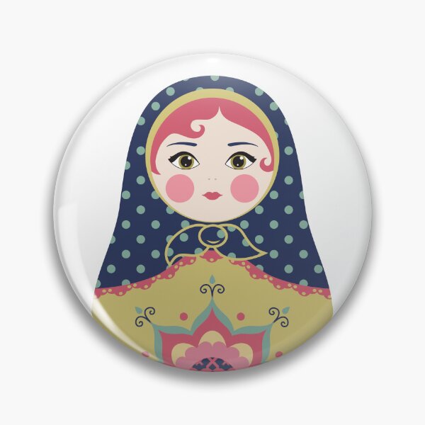 Item preview, Russian Doll Blue and Yellow designed and sold by StudioShine.