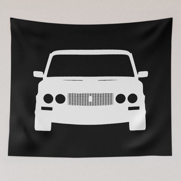 Item preview, Lada 2106 white silhouette designed and sold by EdimDesign.