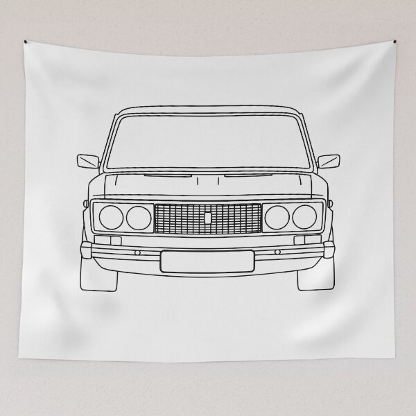 Item preview, Lada 2106 black lines designed and sold by EdimDesign.