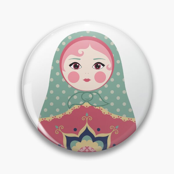 Item preview, Russian Doll Pink and Green designed and sold by StudioShine.