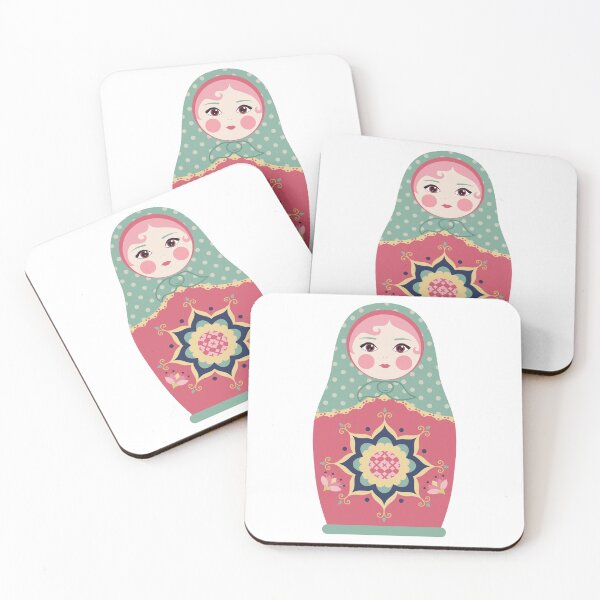 Item preview, Russian Doll Pink and Green designed and sold by StudioShine.