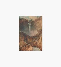 The Reichenbach falls by J M W Turner Art Board