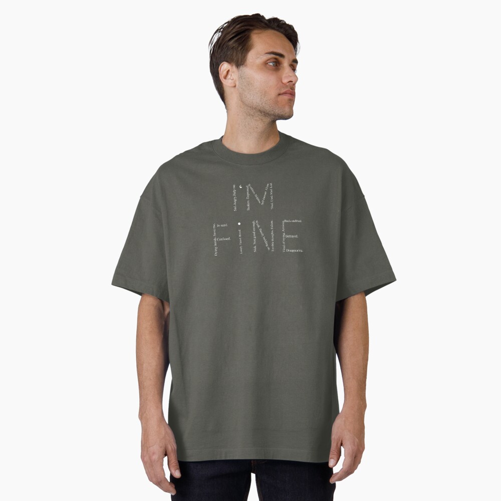 Item preview, Oversized T-Shirt designed and sold by AnxietySpace.