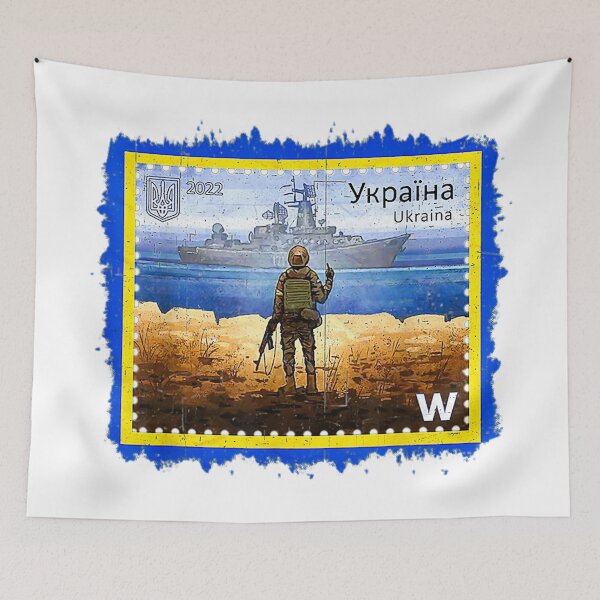 Item preview, Vintage Ukraine Postage Stamp Flag Pride Mother's Day designed and sold by KippyMcCall.