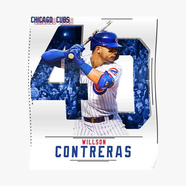 Willson Contreras Chicago Cubs Poster Print, Baseball Player, Real Player,  Canvas Art, Willson Contreras Decor, ArtWork, Posters for Wall SIZE