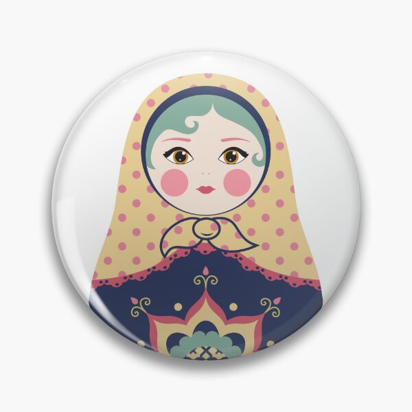 Item preview, Russian Doll Yellow and Blue designed and sold by StudioShine.