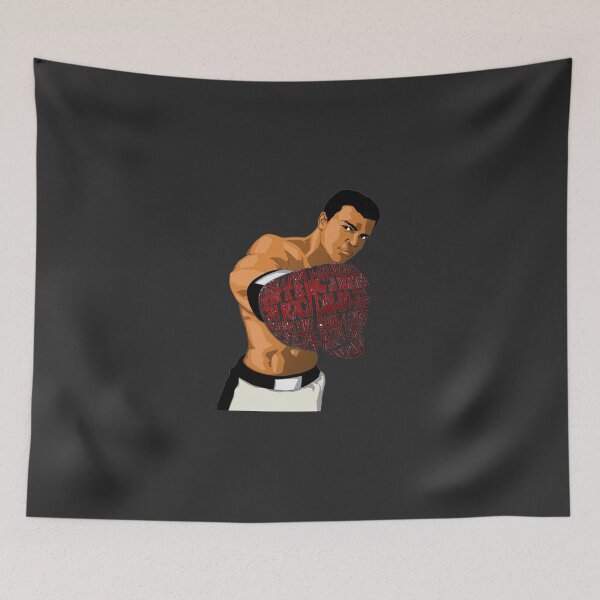 Item preview, Muhammad Ali Typography Gloves Classic T-Shirt designed and sold by nomuraqu.