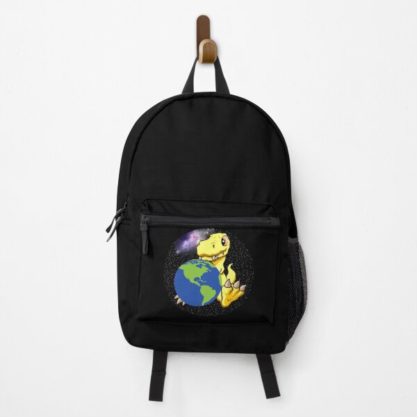 Item preview, Earth day, Yellow T-rex Dinosaur holding Mother Earth #1 designed and sold by Hypnotees.