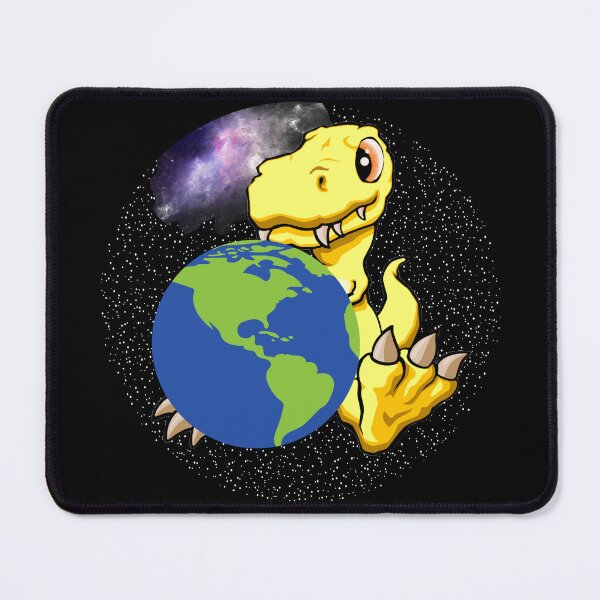 Item preview, Earth day, Yellow T-rex Dinosaur holding Mother Earth #1 designed and sold by Hypnotees.