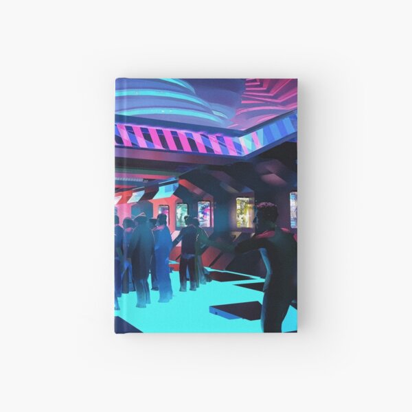 cyber punk party Hardcover Journal