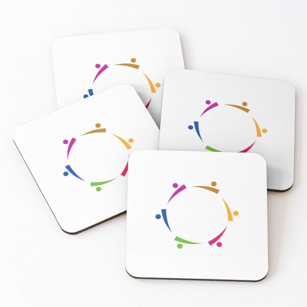 Item preview, Colorful People Sign Together, Coworking, Team Symbol Logo isolated on white designed and sold by Bee and Glow Illustrations Shop.