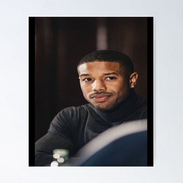 XIUXIN Male Movie Star Pictures Michael B Jordan Canvas Poster Bedroom  Decor Sports Landscape Office Room Decor Gift Unframe:12x18inch(30x45cm)
