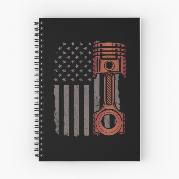 Item preview, Car Enthusiast American Flag Piston from Classic Car Mechanic 4th of July Gift  designed and sold by alenaz.