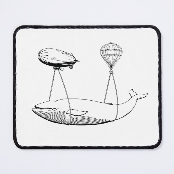 Item preview, flying whale t-shirt funny tee designed and sold by quickkaart.