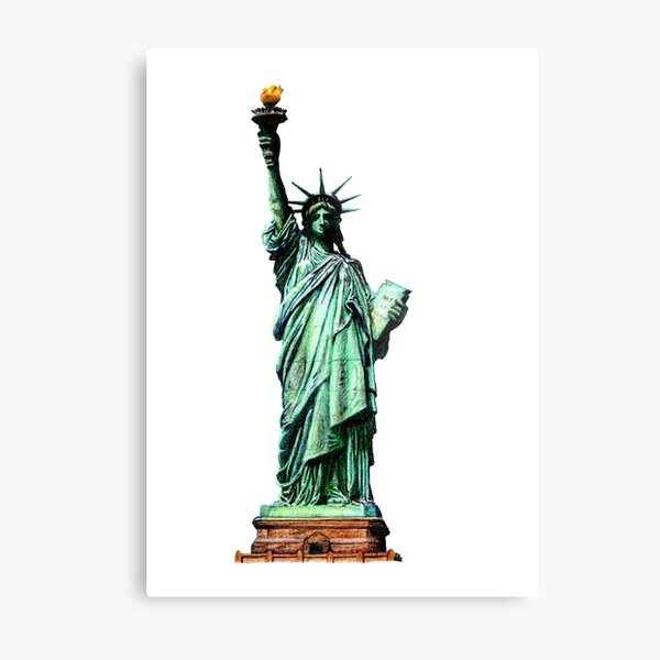 Statue of Liberty Illustration Metal Print