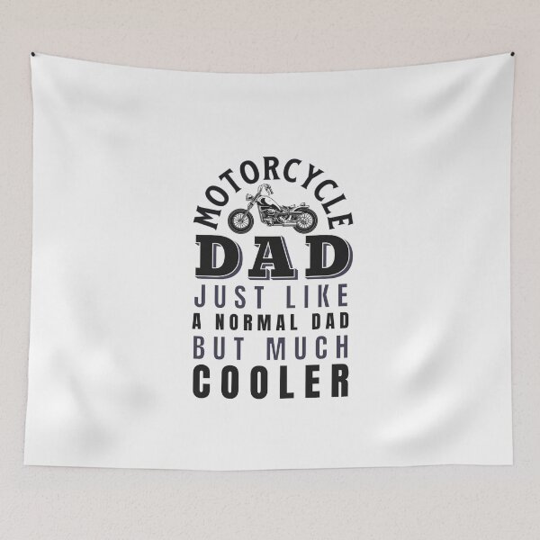 Item preview, Motorcycle Dad For Men Father Daddy Fathers Day designed and sold by JooArtPrints  ★★★★★.