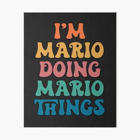 Item preview, Mario Funny Retro First Name designed and sold by Americandude.