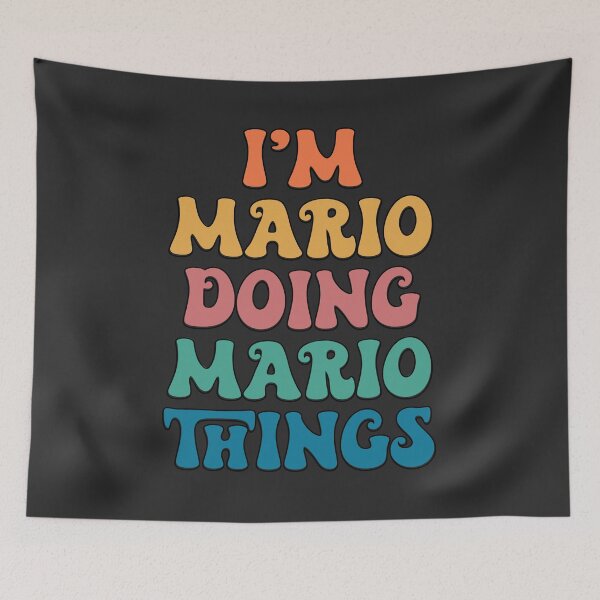 Item preview, Mario Funny Retro First Name designed and sold by Americandude.