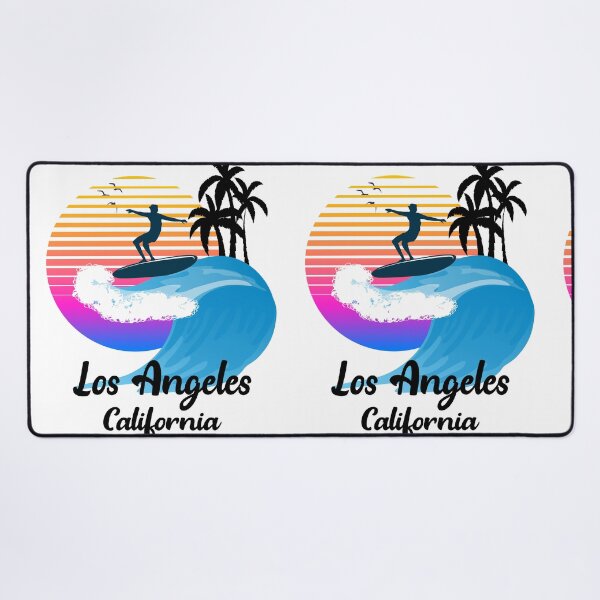 Item preview, Los Angeles California Seaside Retro Sunset designed and sold by mountainadora.