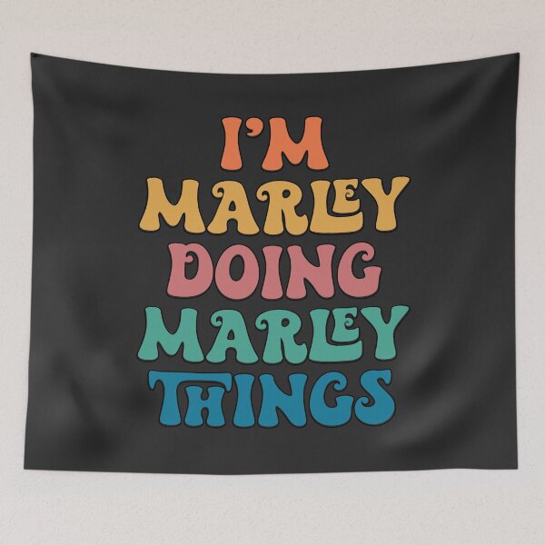 Item preview, Marley Funny Retro First Name designed and sold by Americandude.