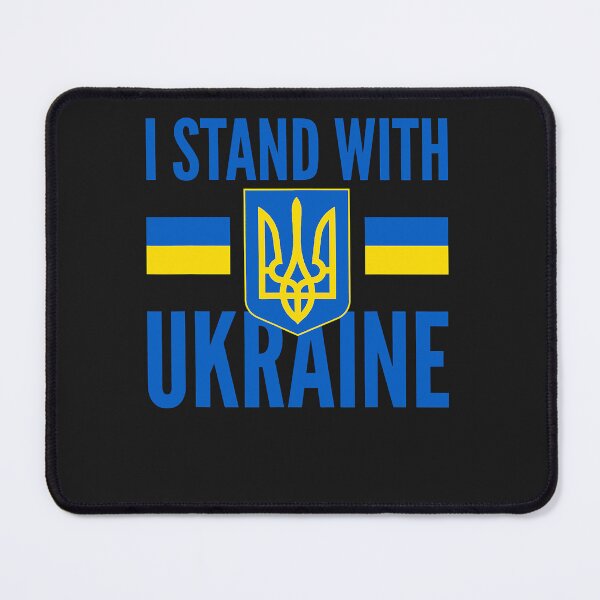 Item preview, I Stand With Ukraine Flag Golden Trident Coat Of Arm Support  designed and sold by zorinaabzs143.
