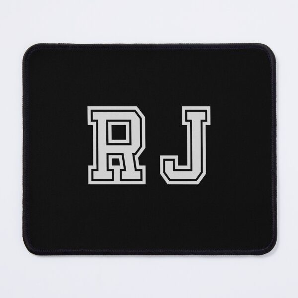 Item preview, R.J. Varsity Initials | Varsity Letters | Black And White | Personalised Gift designed and sold by Avo And Sriracha.