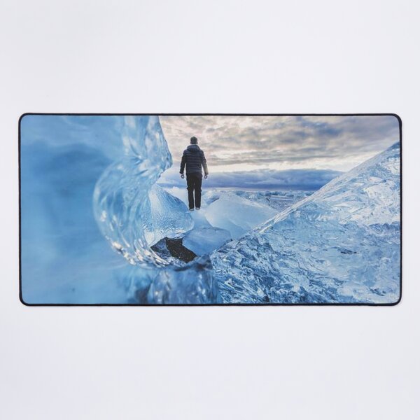 Item preview, Man Adventure Cold frozen glacier ice outdoors designed and sold by The cascadina.
