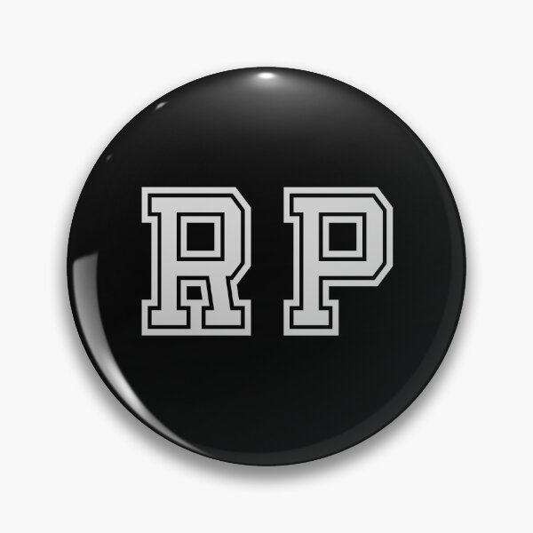 Item preview, R.P. Varsity Initials | Varsity Letters | Black And White | Personalised Gift designed and sold by Avo And Sriracha.