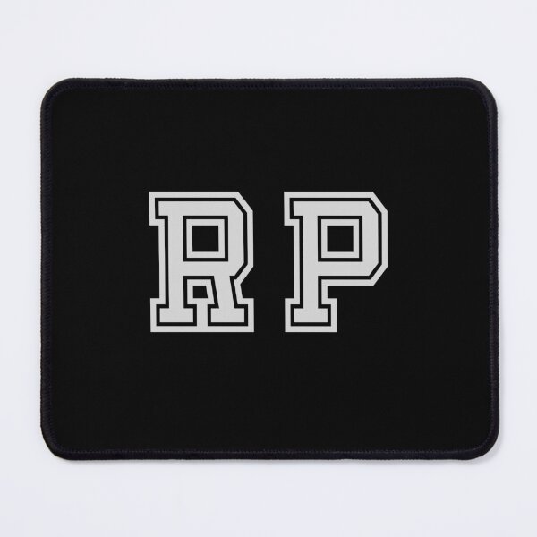 Item preview, R.P. Varsity Initials | Varsity Letters | Black And White | Personalised Gift designed and sold by Avo And Sriracha.