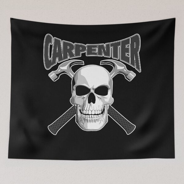 Item preview, Carpenter Skull and Hammers designed and sold by fostebris.