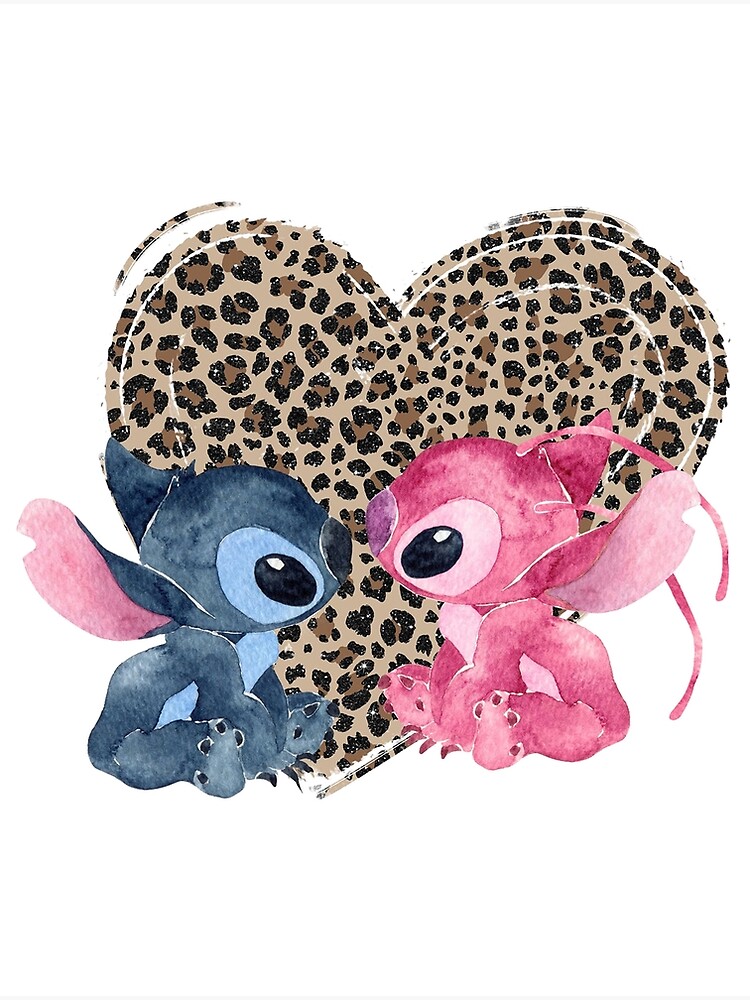 Lilo and Stitch Leopard Heart Poster for Sale by JakeGoodwin