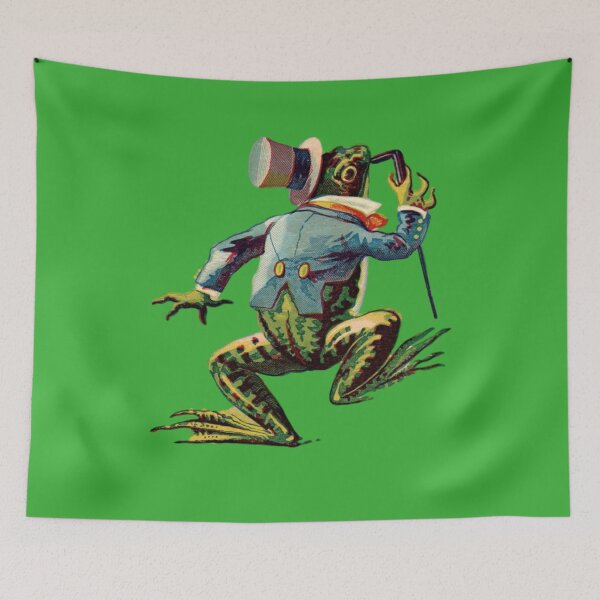 Item preview, Vintage Frog with Hat and Cane  designed and sold by TexasGalMidge.