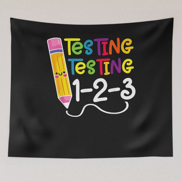 Item preview, Testing Testing 123 Funny Testing Day Teacher Gift T-Shirt designed and sold by zorinaabzs143.