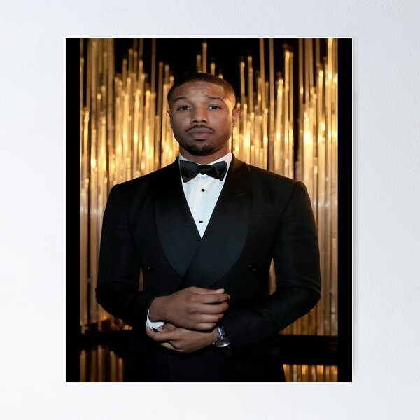 XIUXIN Male Movie Star Pictures Michael B Jordan Canvas Poster Bedroom  Decor Sports Landscape Office Room Decor Gift Unframe:12x18inch(30x45cm)