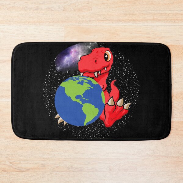 Item preview, Earth day, Red T-rex Dinosaur holding Mother Earth #1 designed and sold by Hypnotees.
