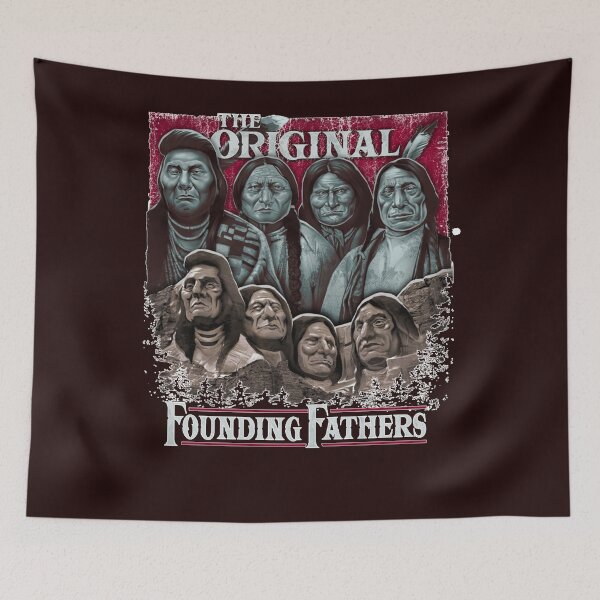 Item preview, The Original Founding Fathers Mount Rushmore  Native American Indian Classic T-Shirt designed and sold by SHUSUN.