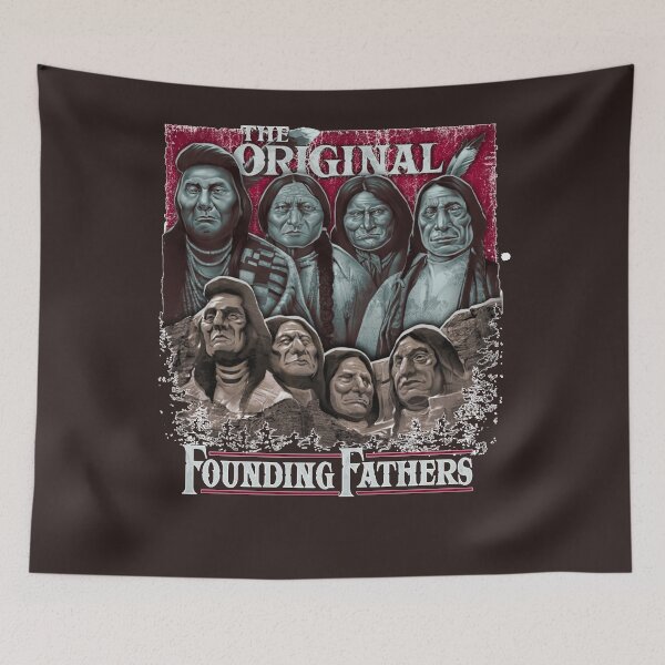Item preview, The Original Founding Fathers Mount Rushmore  Native American Indian Classic T-Shirt designed and sold by MARIAIRADO.