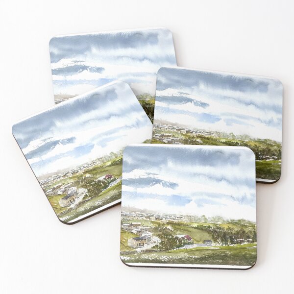 Item preview, A View to Oakworth Village from Haworth, Yorkshire designed and sold by OnHeathAndMoor.