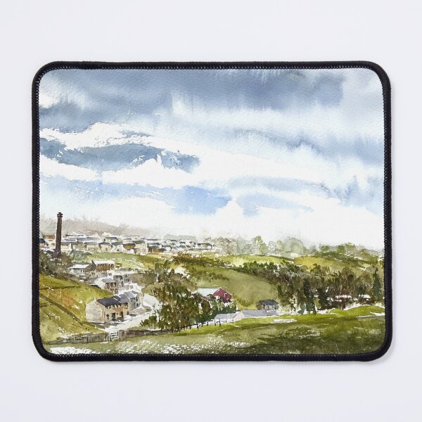 Item preview, A View to Oakworth Village from Haworth, Yorkshire designed and sold by OnHeathAndMoor.