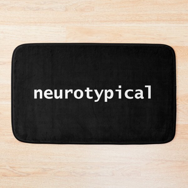 Item preview, Neurotypical Typography White Text designed and sold by ellenhenry.