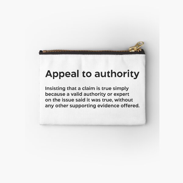 Item preview, Appeal to authority black designed and sold by EdimQuotes.