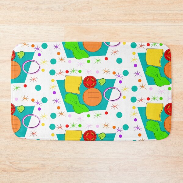Item preview, Cheeseburger Toppings Pattern designed and sold by FAD-Artwork.