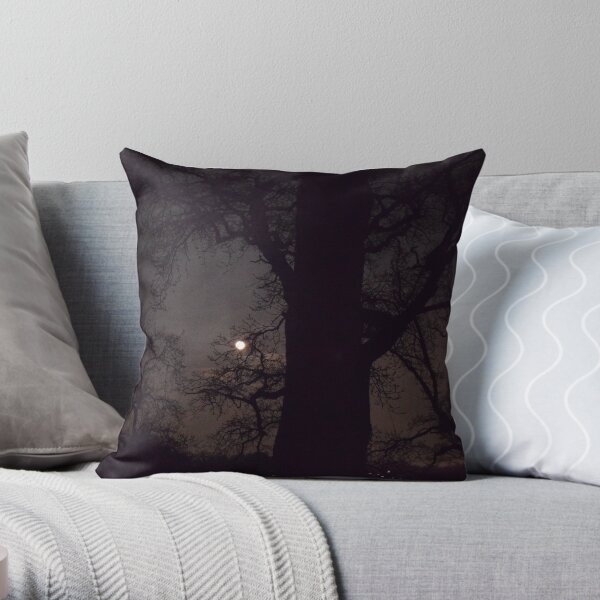 Moonlight Night Throw Pillow