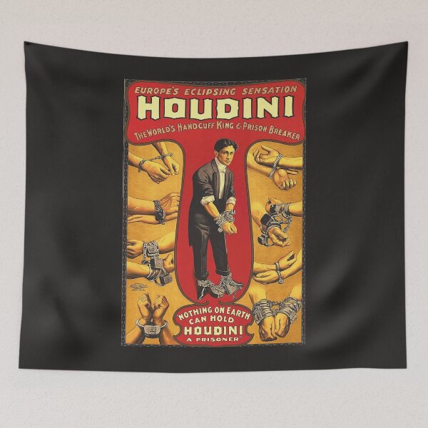 Item preview, Houdini, vintage theater poster  designed and sold by ChandraGay5.